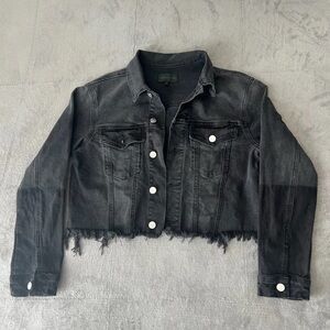 Kendall & Kylie Charcoal Denim Jacket